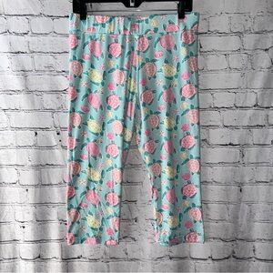 Simply Southern Pastel Pull On Capri Leggings Plus Size‎ XXL